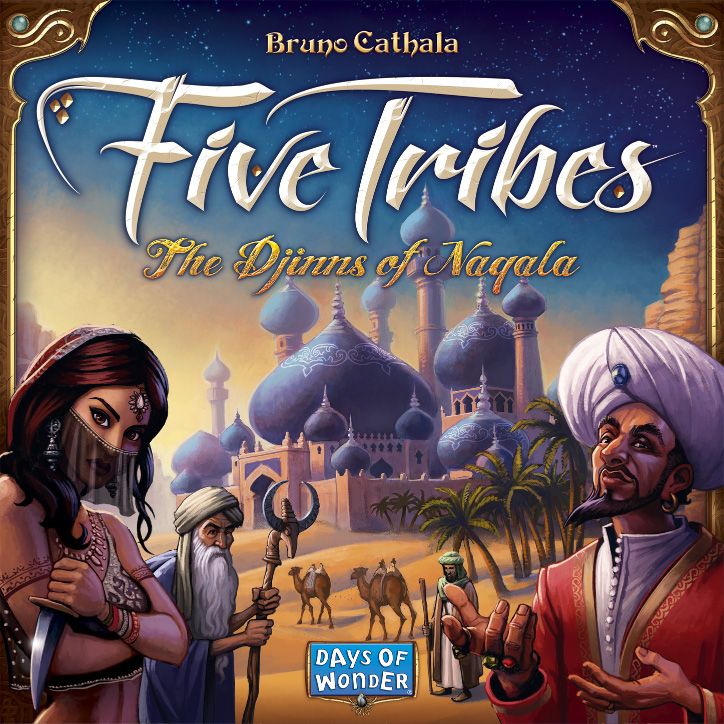 Obálka hry Five Tribes: The Djinns of Naqala